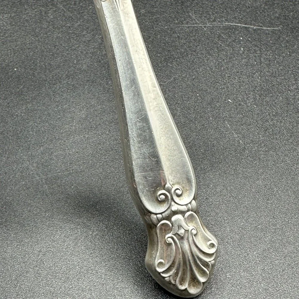 Vtg Sterling Silver Cheese Wire Slicer Server Cutter Royal Family Fleur De Lys